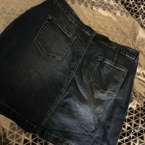 Demin jean short skirt